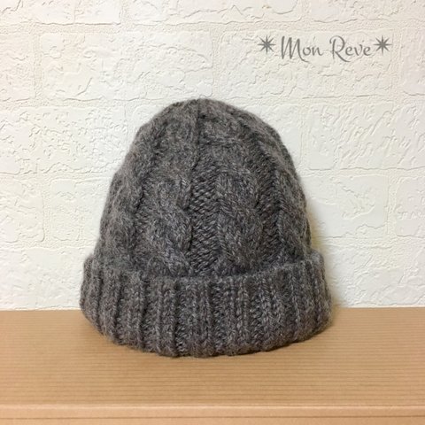 再販♡Uruguay Wool* 手編み温もりニット帽