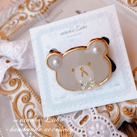 ❤︎ cute bear hair accessory ❤︎