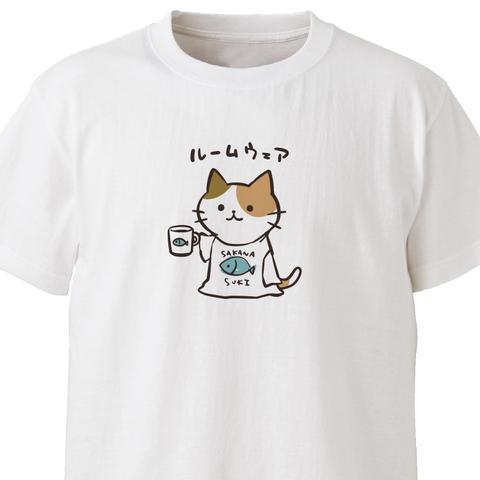 ルームウェア【ホワイト】ekot Tシャツ <イラスト：タカ（笹川ラメ子）>
