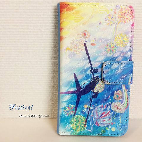 【SALE】iPhone6/6s 手帳型ケース　「FESTIVAL」