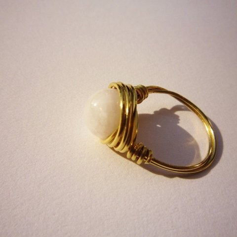 ムーンストーン　Wire　Ring