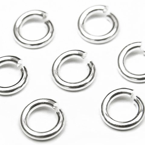 SILVER925 丸カン 太さ 0.8mm×サイズ 4mm【7コ販売】(SV-MC3