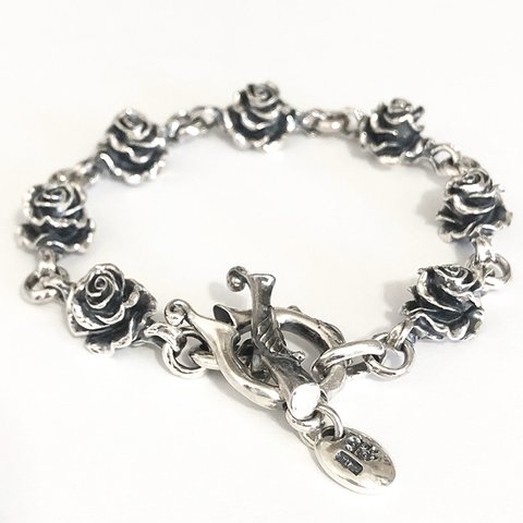 【受注製作】Link Rose Bracelet【薔薇/ゴシック/スターリングシルバー925】