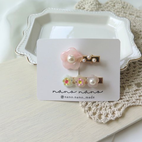 （sale）800yen→600yenꕤmini flowerꕤclip set