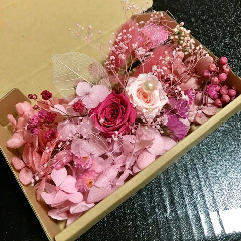 桜ピンクハーバリウム 花材セット ドライフラワー  花材