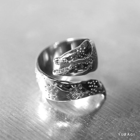 silver moray eel ring-ウツボリング