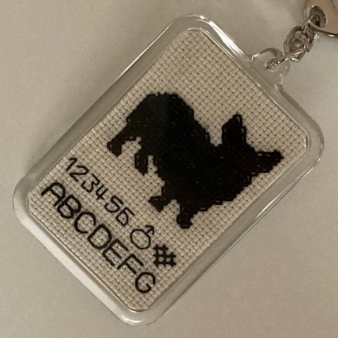 クロスステッチししゅうキット〈Dog's Key holder〉ウェルシュ コーギー