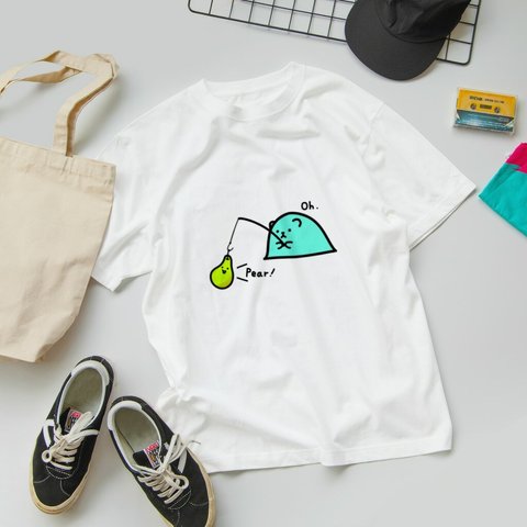 〈suzuriにて販売中〉グミベア釣りTシャツ