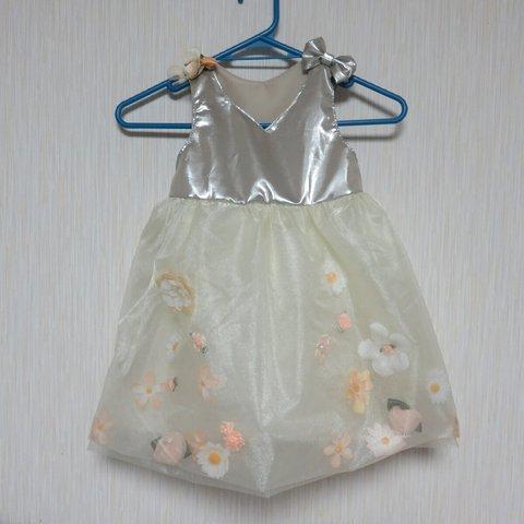 90 Flower girl dress 2才のパーティドレス