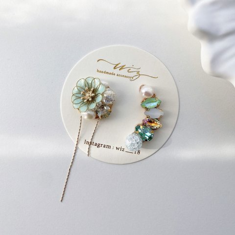 flower bijou earcuff