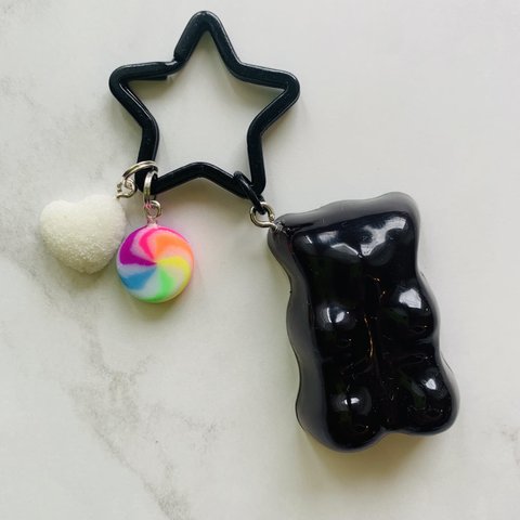 BIGベアグミのキーホルダー(black)