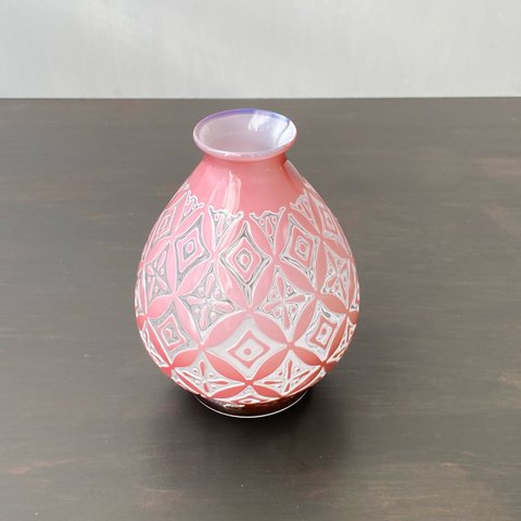 pattern vase　桃星七宝