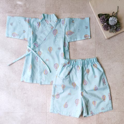 [80-90size]　baby甚平　パステルカラー