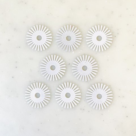 White Flower Circle Parts