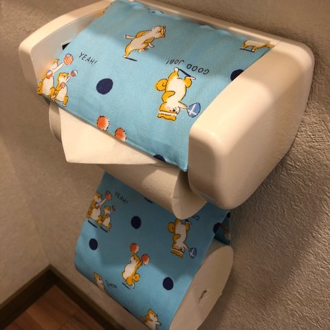 応援団芝犬のトイレットペーパーホルダー