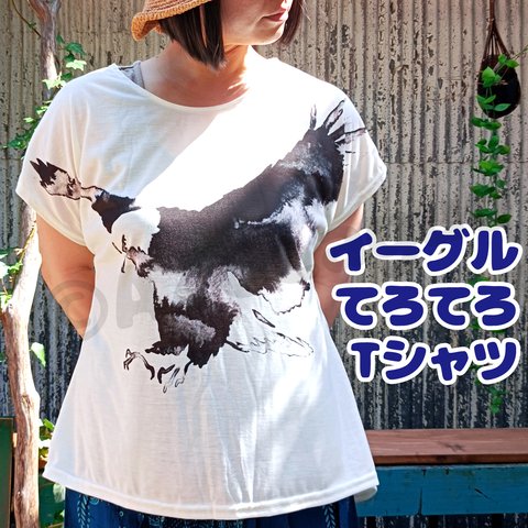 イーグル【 送料無料 】てろてろ Tシャツ   ◆鷲 ネイティブアメリカン フェザー インディアン 好きにプレゼントにも