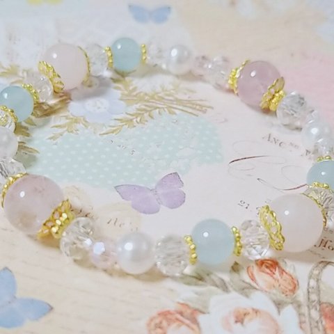 ゆめかわいいプリンセス系♡キラキラブレスレット