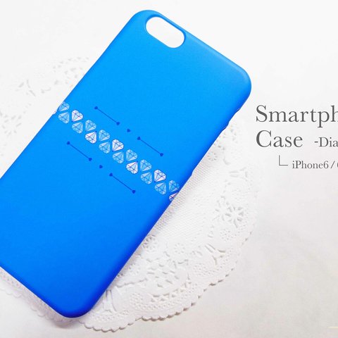 《iPhone6/6sケース》 -Diamond- (blue)