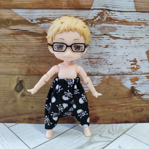 新色☆スカル柄サルエルパンツ☆ねんどろいどどーる服