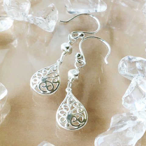 🌟 ジュエリー☆pierced Earrings of the WORLD Tree 〔Silver925 & silver950〕(ｂ)