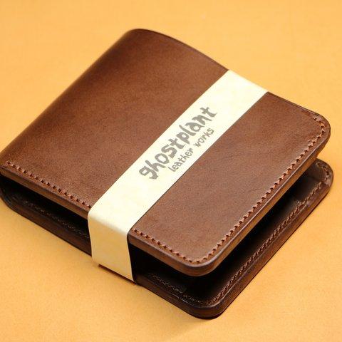 【インポケット二つ折り財布】ブッテーロ ブラウン ED-014