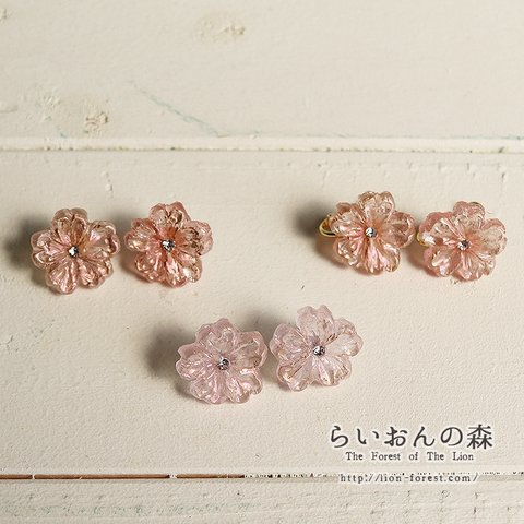 桜花のイヤリング