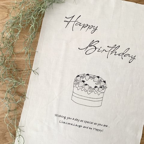 Birthday tapestry ◎ ichigo cake