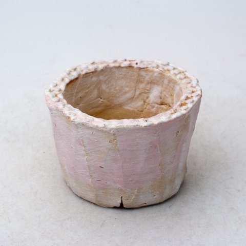 陶器製（２号ポット相当）　多肉植物の欲しがる植木鉢 PRc-ピンク8100