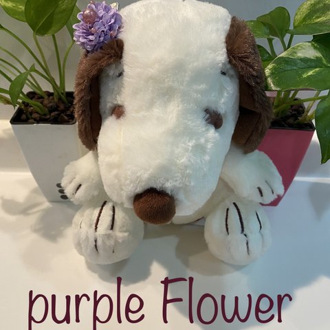 🐶髪飾り💠purpleFlower