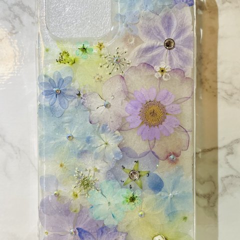 iPhoneケース､iPhoneカバー､押し花ケース､スマホケース､押しフルーツ､押し花､押し花カバー､スマホカバー､押しフルーツケース､押しフルーツカバー､Android ハートレモン､リング付き