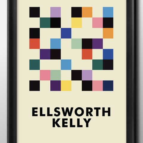 11873■A3アートポスター『エルズワース・ケリー　Ellsworth Kelly　アート　デザイン　モダン』絵画/イラスト/デザイン/上級マット紙採用