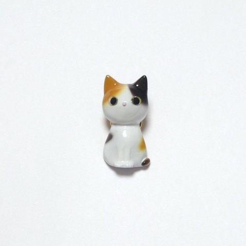 猫ピンバッジ　みけ