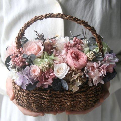 Flowerbasket Antique Pinkrose