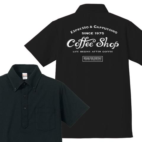 カフェ（COFFEE SHOP）  ポロシャツ（ポケット付き）【受注生産品】