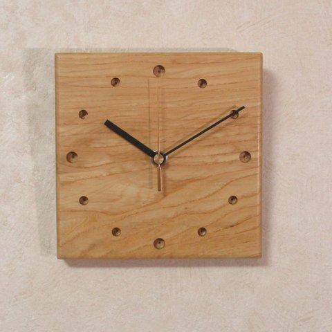 無病息災・縁起の良い木【無患子：ムクロジ】天然木　木製時計11（掛け時計）