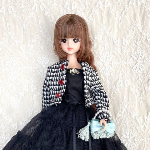 ショートジャケット　27cmドール  ジェニー　ハッシュタグリカ　ドール服　アウトフィット