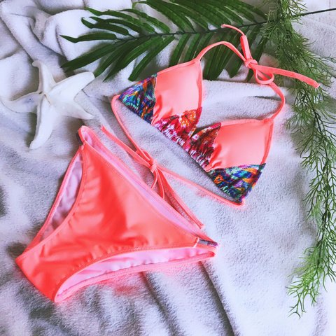 世界で一つだけのPINK ORANGE BIKINI■BOTTOMS