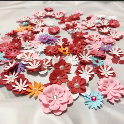 ハンドメイド  ペーパークイリング　ペーパークラフト　パーツ　桜　梅　花　花びら