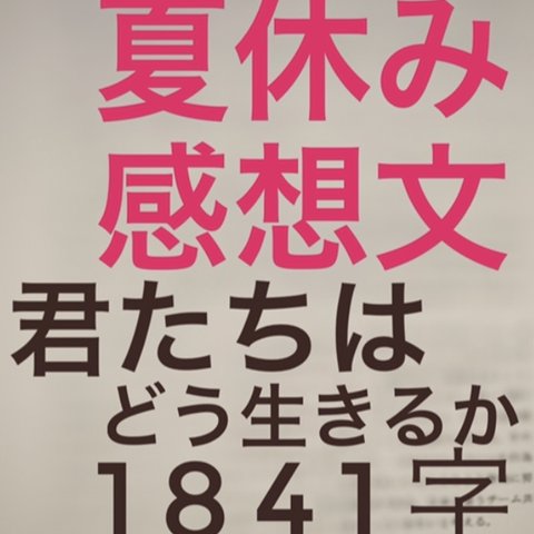 中高生用読書感想文/早い者勝ち/1点/「君たちはどう生きるか」読書感想文/データ送信なら2日以内にお届け可能