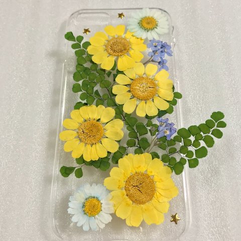 ✨ムルチコーレ＆ノースポール✨ 押し花 スマホケース