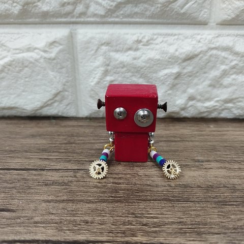 【587】木のロボット　木製のロボット　ハンドメイド　木製雑貨 インテリア　置物