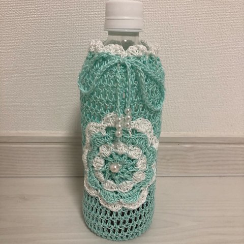 ペットボトルカバー  レース ハンドメイド 