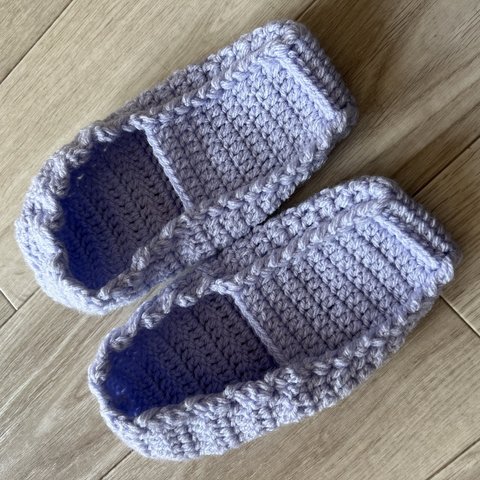 毛糸のルームシューズ✭手編み靴下✭フットカバー