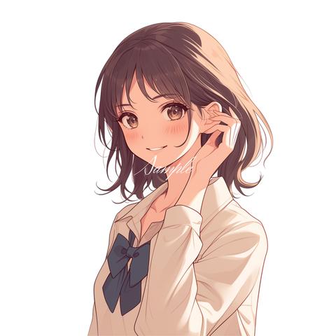 女子生徒 アイコン イラスト