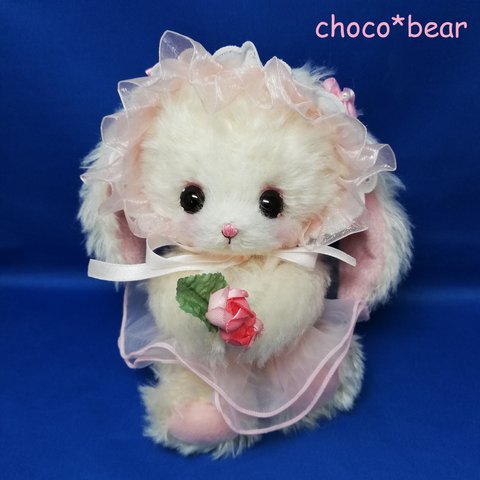 choco*bearご予約品　♡ おねがいうさぎ　テディベア