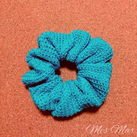 手編みシュシュ #9