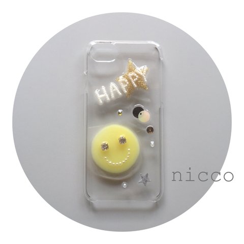 【再販×13】happyスマイル☆スマホケース