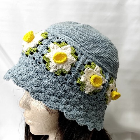 水仙の春夏帽子