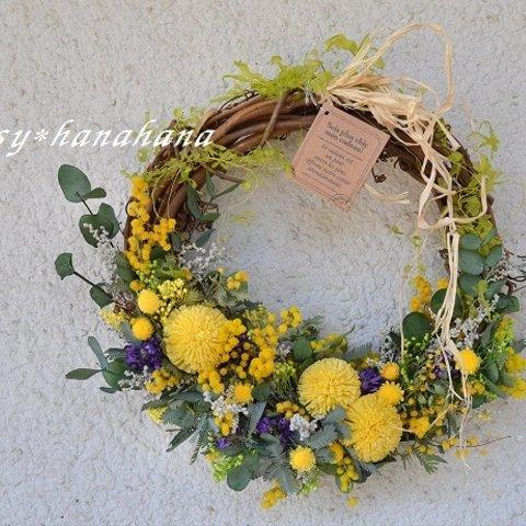 タンポポ花摘みwreath