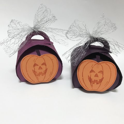 2箱🎃🎃ハロウィンボックス スタンピンアップ   箱  プレゼントボックス  ギフトボックス  立体 箱 ハロウィン  パンプキン 